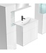 Badkamermeubel Nobel XL 60cm complete set - hoogglans wit