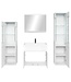 Badkamermeubel Nobel XL 60cm complete set - hoogglans wit