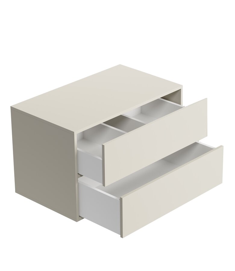 Wastafelkast Mali - 80 x 46 x 49 cm - beige