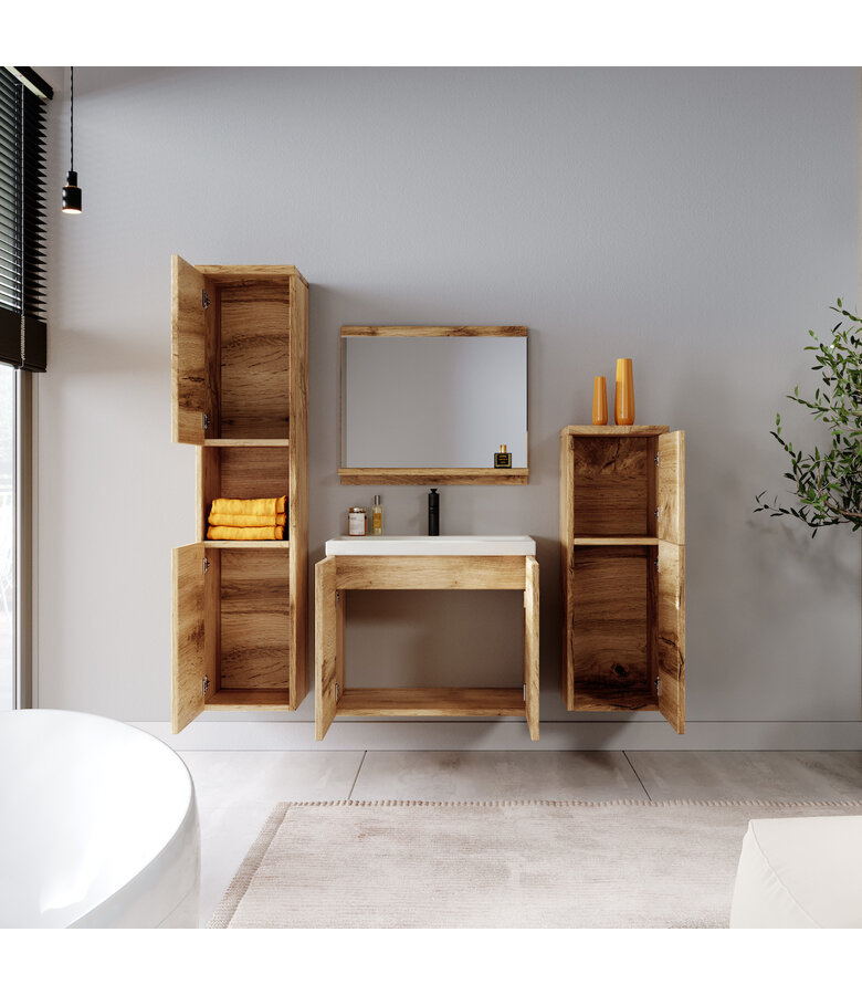 Badkamerkast Malo 30 x 30 x 83 cm - eiken