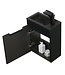 Toiletmeubel Thermis 40cm - mat zwart - zwarte wastafel