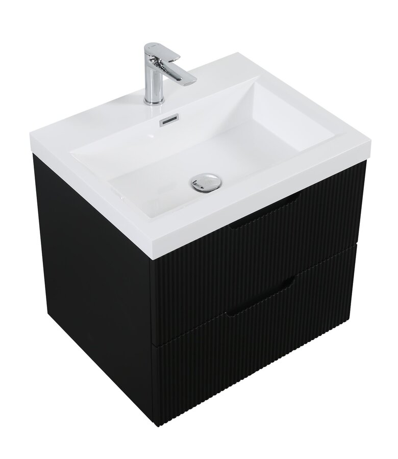 Badkamermeubel Thermis 60cm - mat zwart