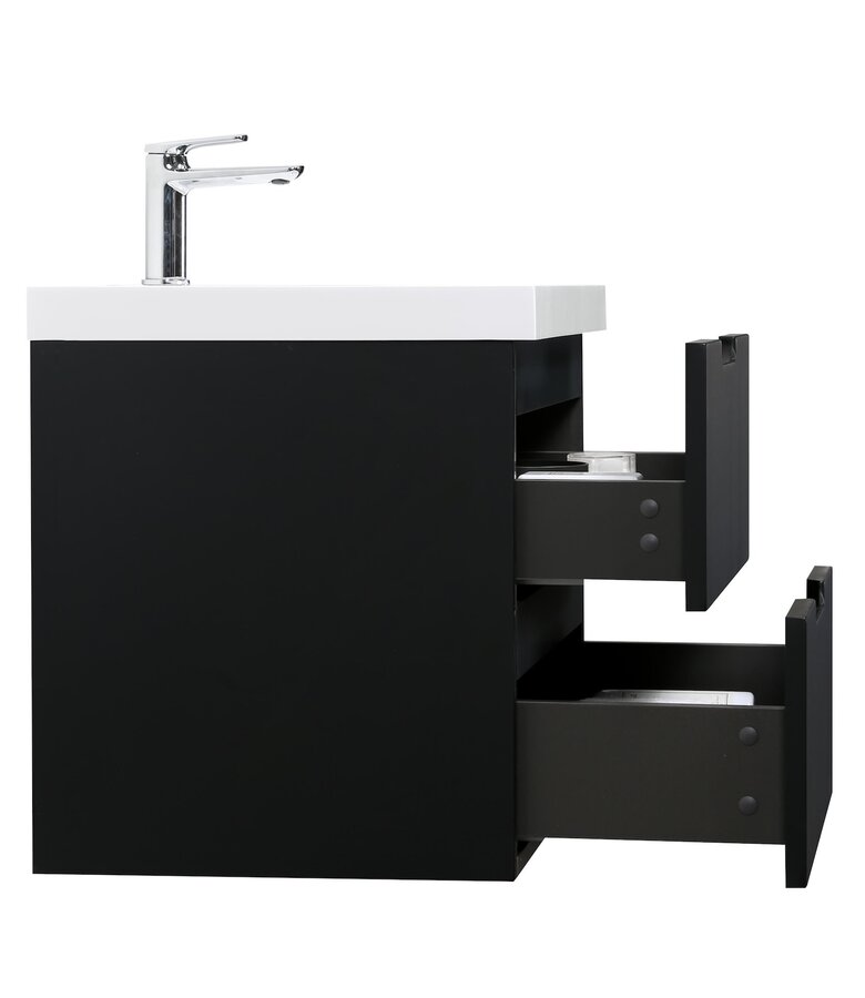 Badkamermeubel Thermis 60cm - mat zwart