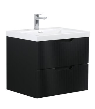 Badkamermeubel Thermis 60cm - mat zwart