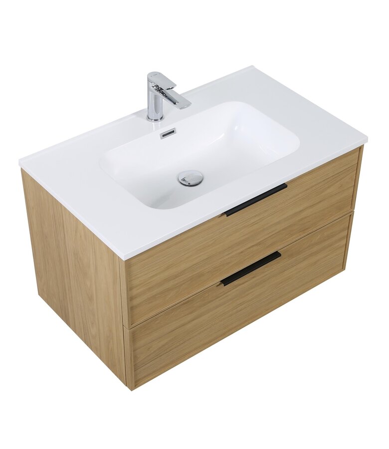 Badkamermeubel Luxor 80cm - licht eiken