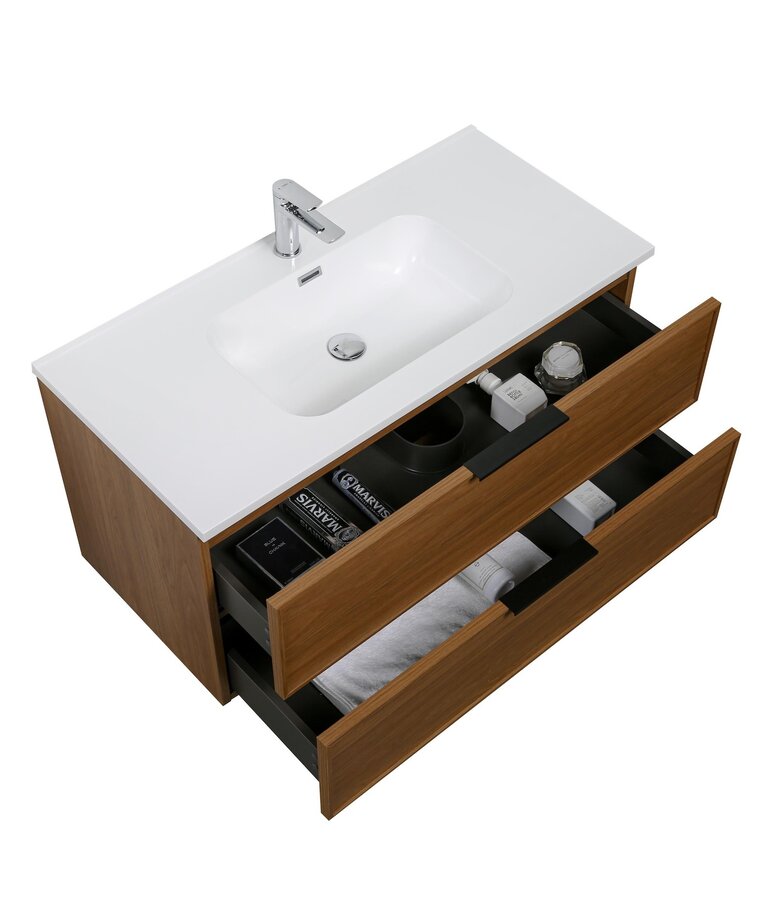 Badkamermeubel Luxor 100cm - walnoot