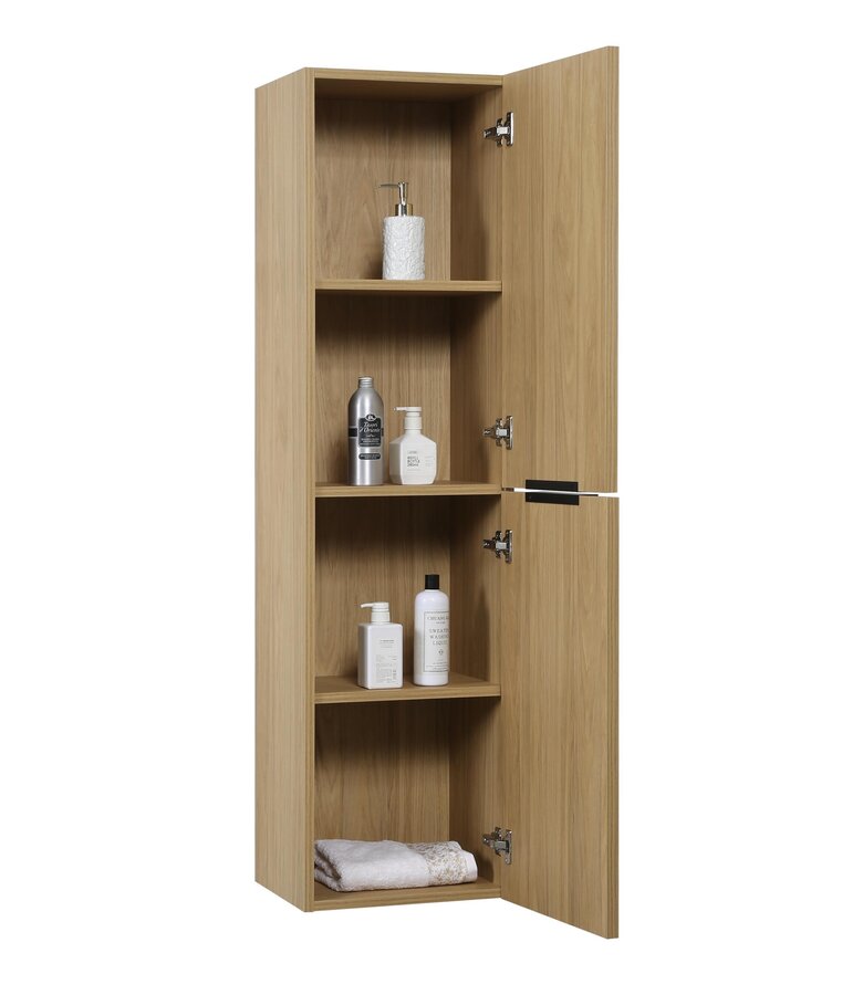 Badkamerkast Luxor 40 x 35 x 150 cm - licht eiken