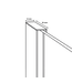 Douchewand Florida 90 x 200 cm - zwart - melkglas - inloopdouche 8mm