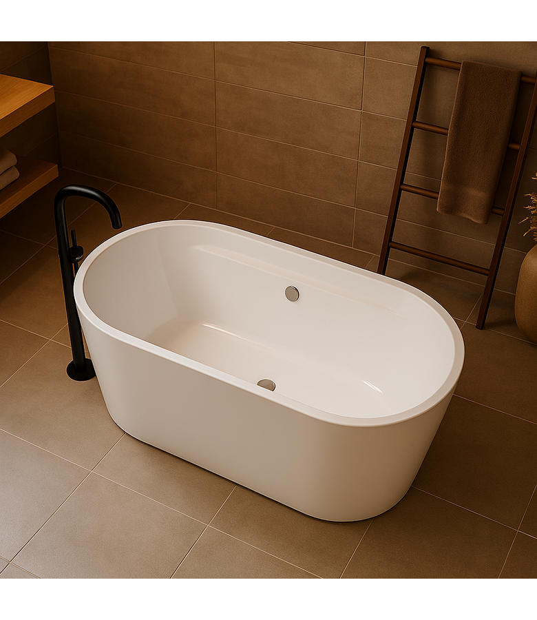 Vrijstaand ligbad Alco 170 x 85 x 60 cm - wit