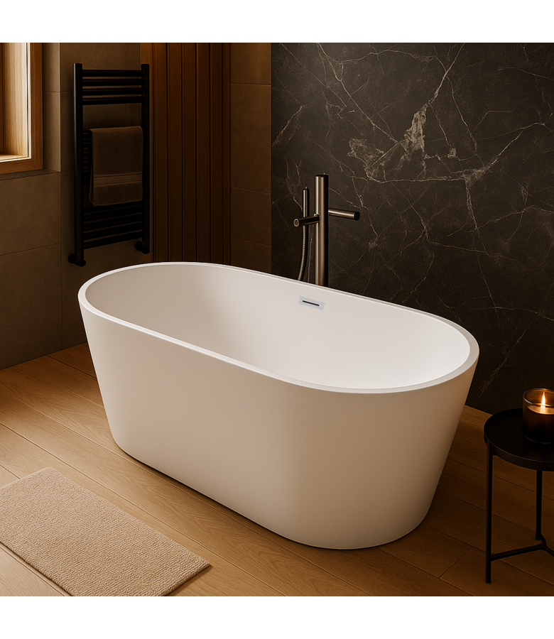 Vrijstaand ligbad Miami 170 x 79 x 59 cm - wit