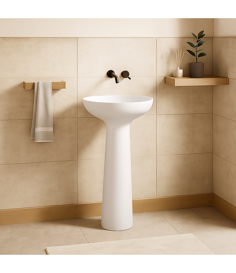 Staand toiletmeubel Duncan 50cm - mat wit