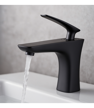 Wastafelkraan Pentos - mat zwart