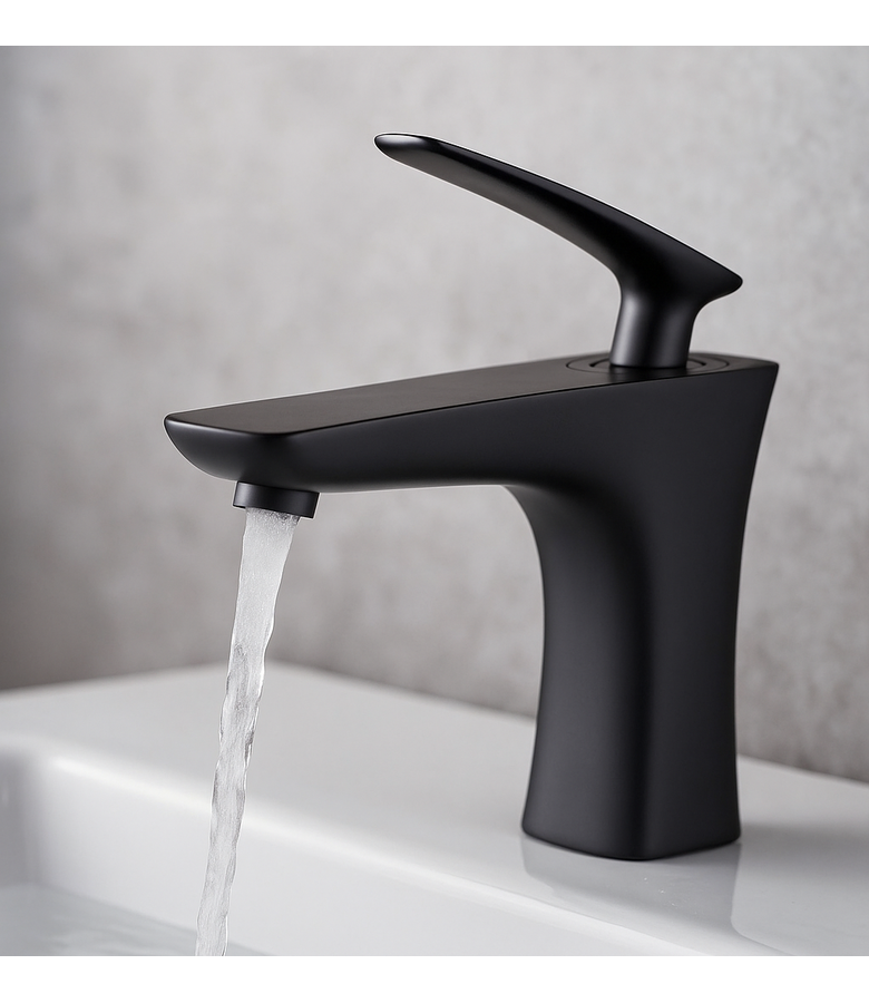Wastafelkraan Pentos - mat zwart