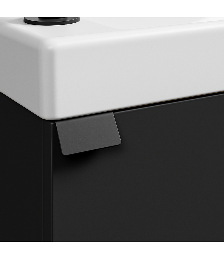 Toiletmeubel Apollo 40cm - mat zwart