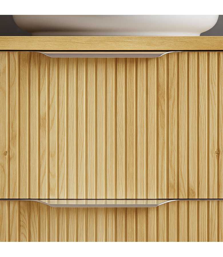 Wastafelkast Rimini met kolomkast - 60 x 46 x 46 cm - eiken