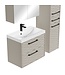 Badkamermeubel Etna 60cm complete set met spiegelkast - beige