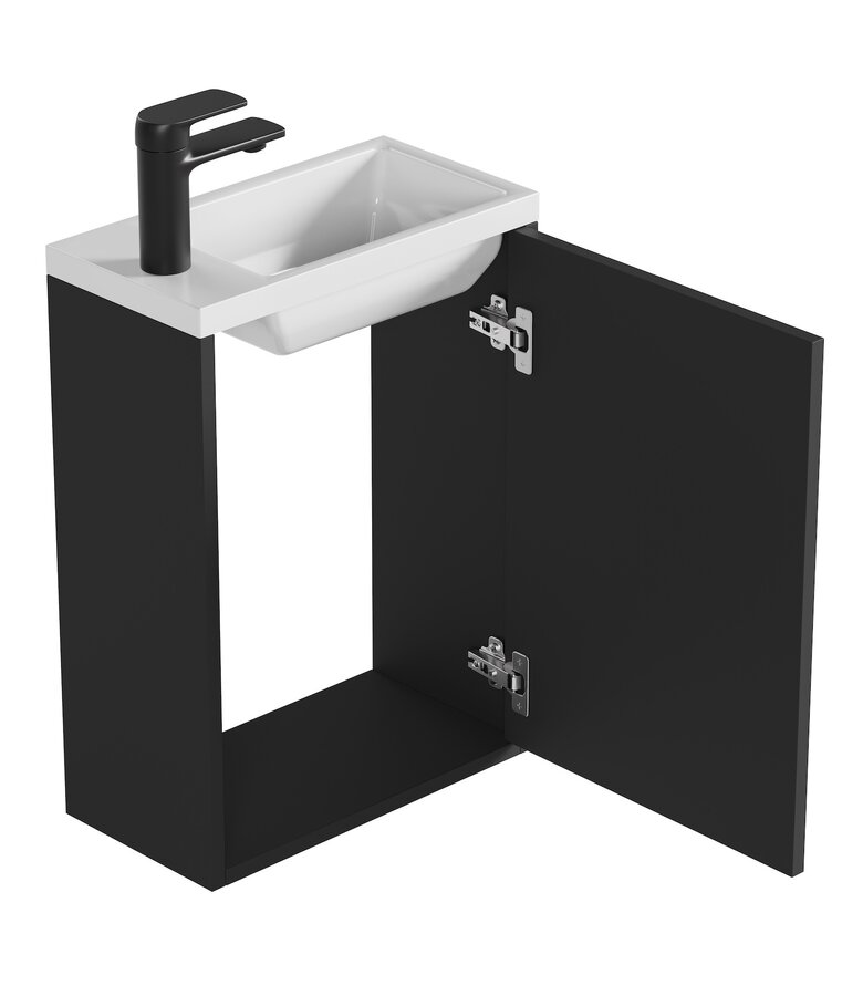 Toiletmeubel Florence 40cm - mat zwart