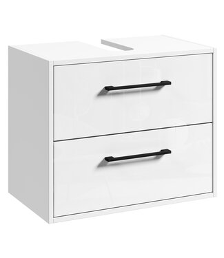 Wastafelkast Florence 60 x 35 x 47 cm - hoogglans wit