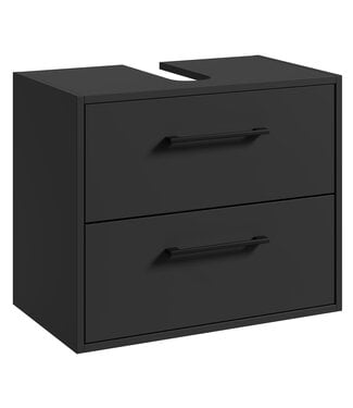 Wastafelkast Florence 60 x 35 x 47 cm - mat zwart