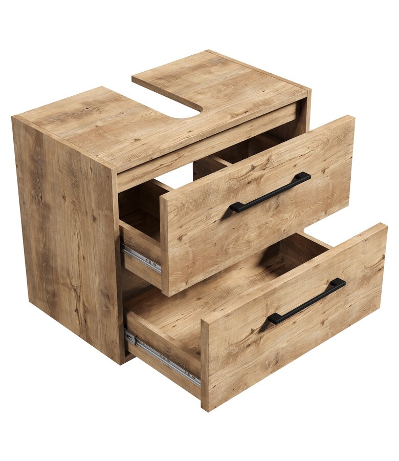 Wastafelkast Florence 60 x 35 x 47 cm - kastanje eiken