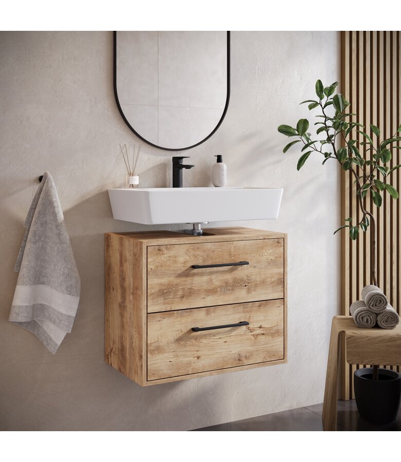 Wastafelkast Florence 60 x 35 x 47 cm - kastanje eiken