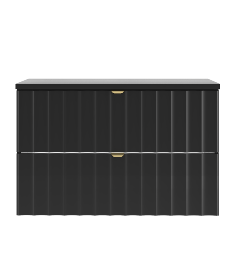 Wastafelkast Azore 80 x 46 x 52 cm - mat zwart