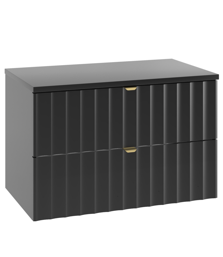 Wastafelkast Azore 80 x 46 x 52 cm - mat zwart