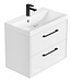 Badkamermeubel Florence 01 60cm met wastafel - hoogglans wit
