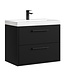 Badkamermeubel Florence 01 60cm met wastafel - mat zwart