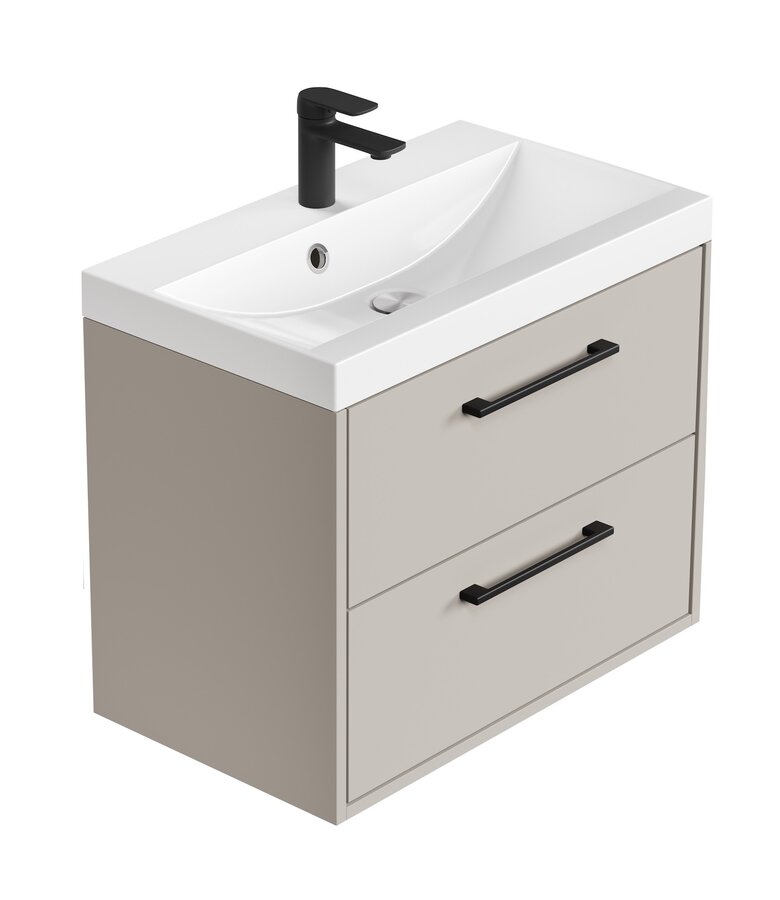 Badkamermeubel Florence 01 60cm met wastafel - beige