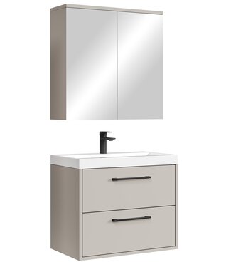 Badkamermeubel Florence 01 60cm met spiegelkast - beige
