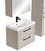 Badkamermeubel Florence 60cm complete set met spiegelkast - beige