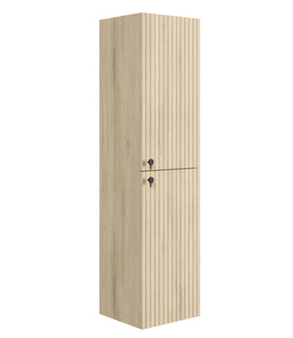 Badkamerkast Saros 35 x 32  x 140 cm - licht eiken