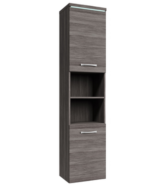 Badkamerkast Paso 35 x 35 x 160 cm - grijs eiken