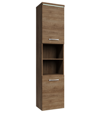 Badkamerkast Paso 35 x 35 x 160 cm - bruin eiken