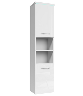 Badkamerkast Paso 35 x 35 x 160 cm - hoogglans wit
