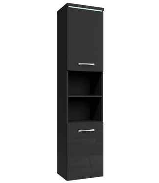 Badkamerkast Paso 35 x 35 x 160 cm - hoogglans zwart
