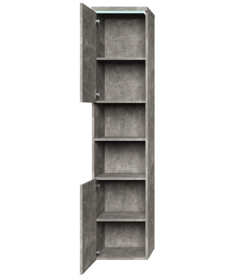 Badkamerkast Paso 35 x 35 x 160 cm - beton grijs