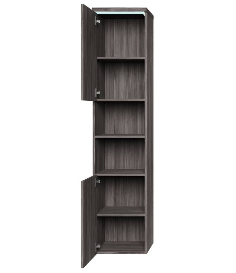 Badkamerkast Paso 35 x 35 x 160 cm - grijs eiken