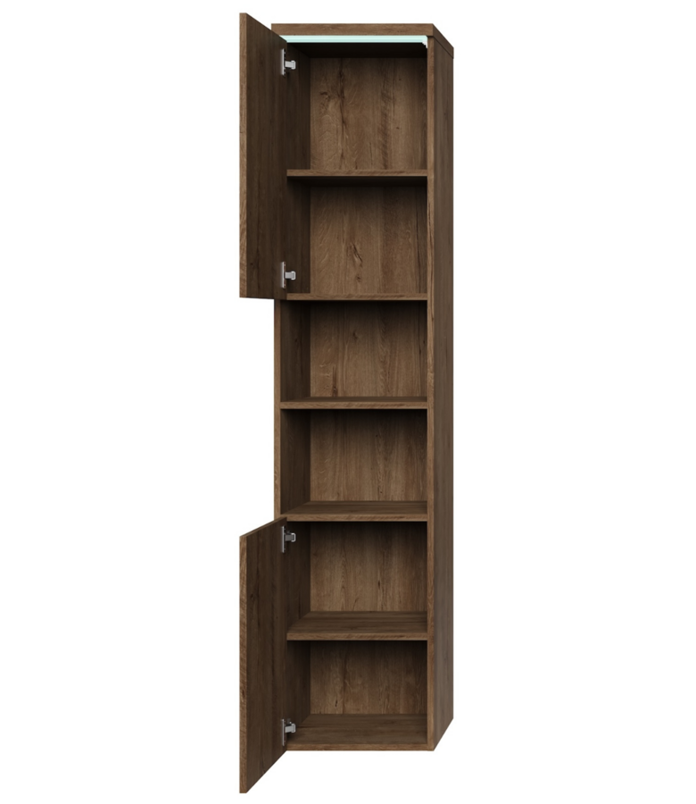 Badkamerkast Paso 35 x 35 x 160 cm - bruin eiken