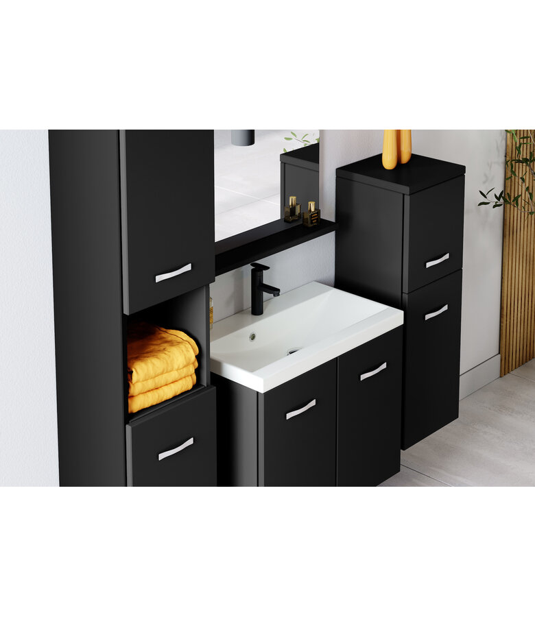 Badkamermeubel Malo 02 60cm  - mat zwart