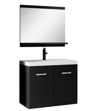 Badkamermeubel Malo 02 60cm  - mat zwart