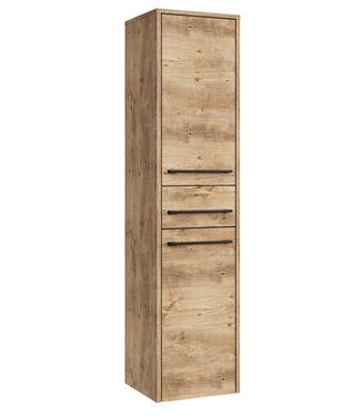 Badkamerkast Florence 30 x 35 x 130 cm - kastanje eiken