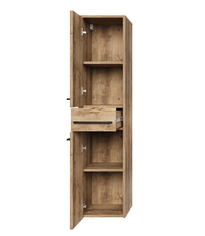 Badkamerkast Florence 30 x 35 x 130 cm - kastanje eiken