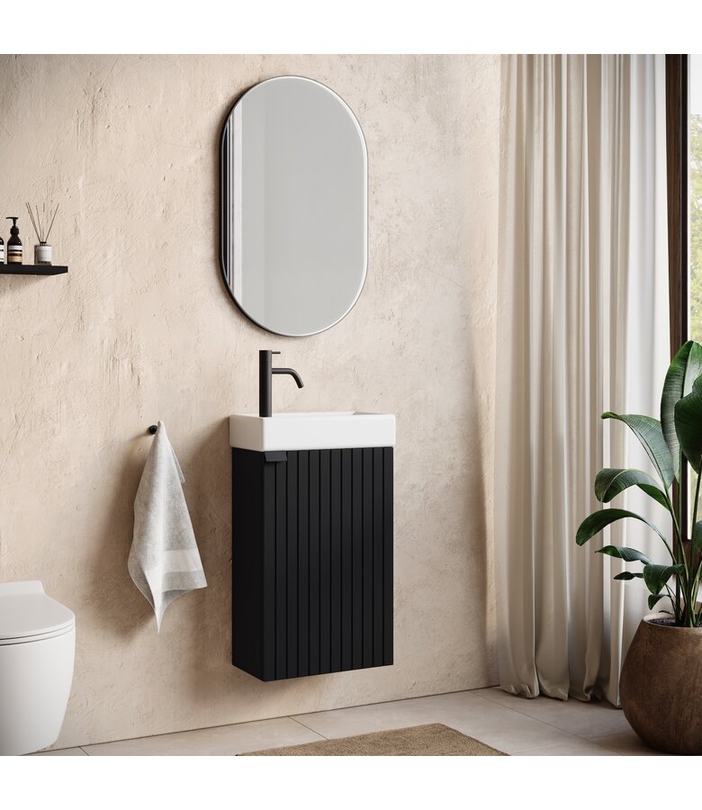 Toiletmeubel Bosco 40cm - mat zwart