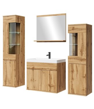 Badkamermeubel Nobel XL 60cm complete set - eiken