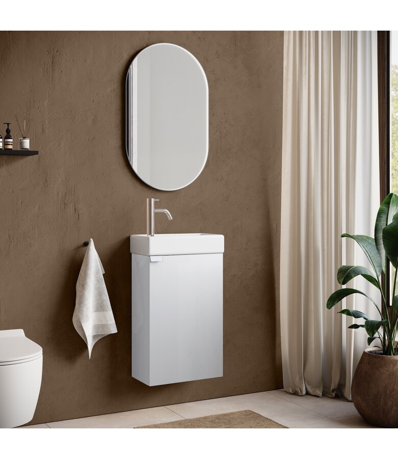 Toiletmeubel Apollo 40cm - hoogglans wit