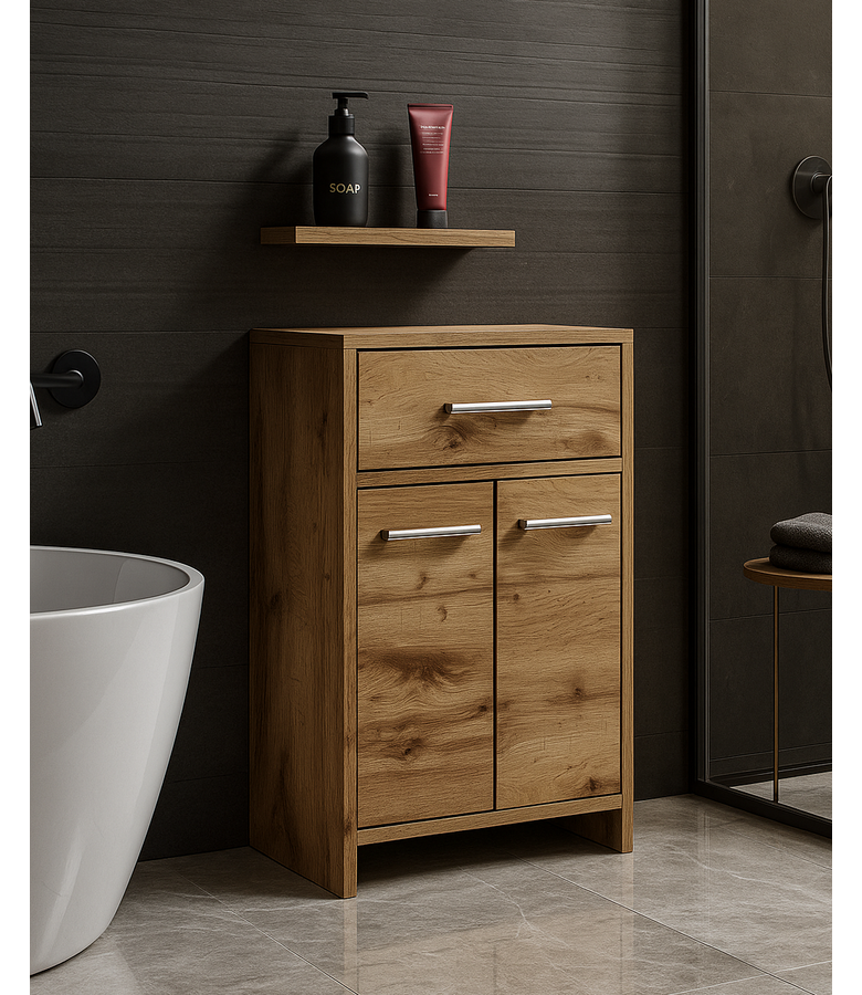 Badkamerkast Nemo staand 52 x 29 x 79 cm - eiken