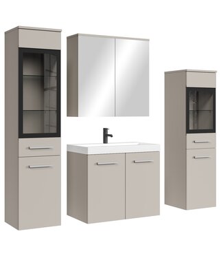 Badkamermeubel Mirano 60cm complete set - beige