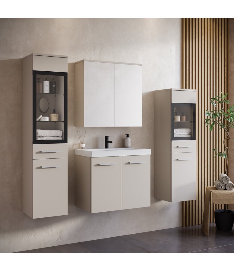 Badkamermeubel Mirano 60cm complete set - beige
